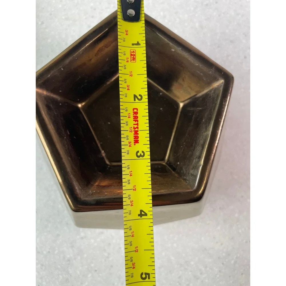 Scentsy Geometric Wax Warmer Metallic Bronze Copper Faceted Electric TESTED